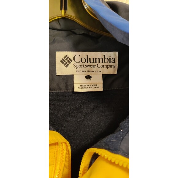 Vintage 90s Columbia Mens Large Pull Out Hooded Puffer Jacket - Picture 6 of 15